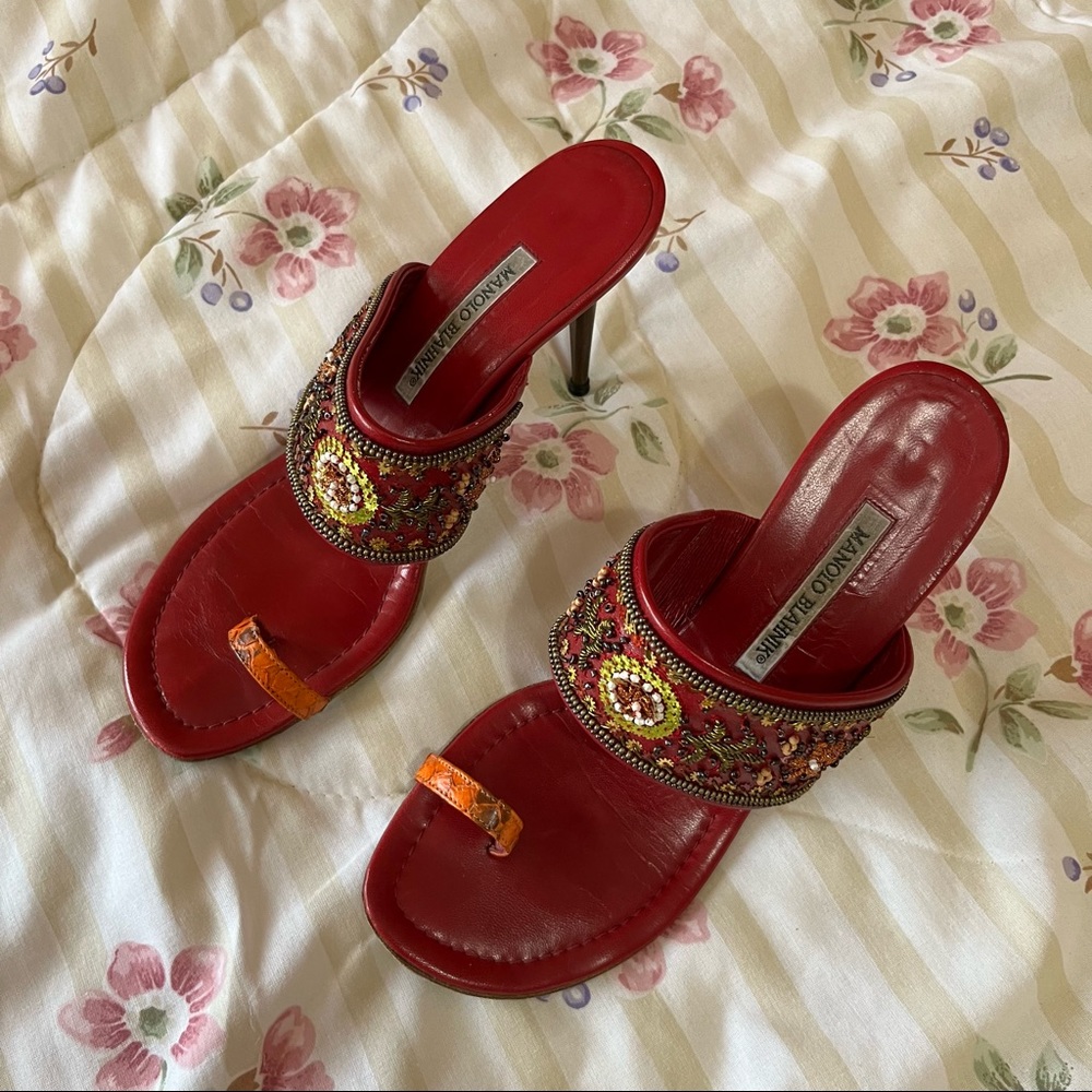 Manolo Blahnik mules